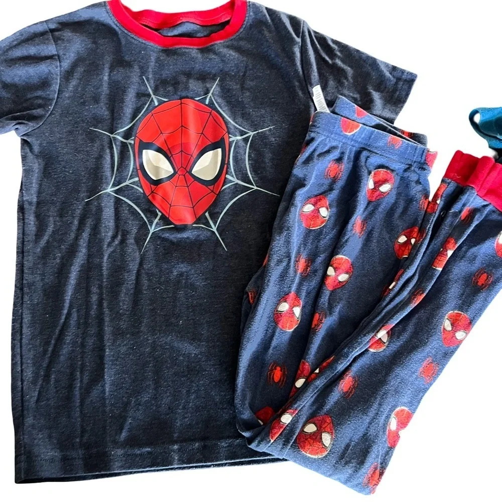 Marvel Spider-Man Boys Pajama Set Bundle Size 10 Carter’s 4pc Sleepwear